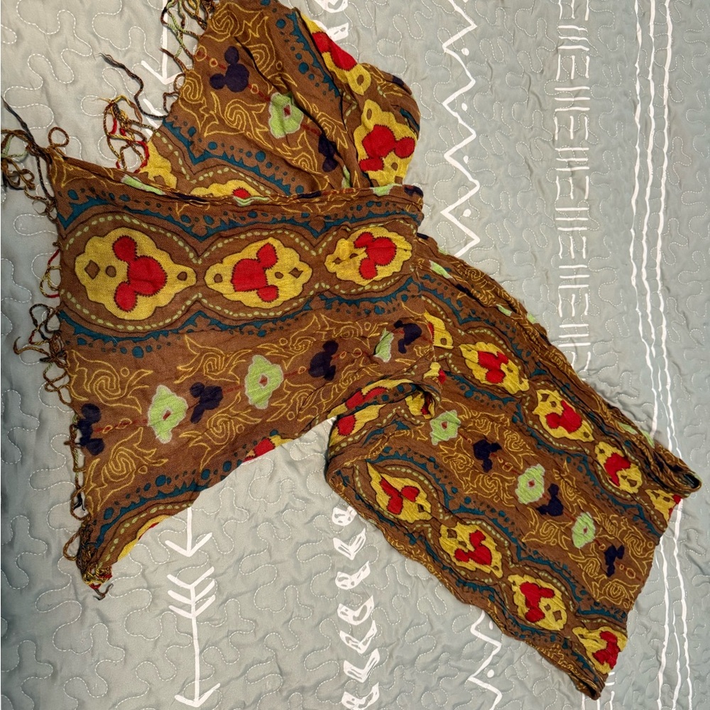 Mickey Mouse Colorful Patterned Scarf